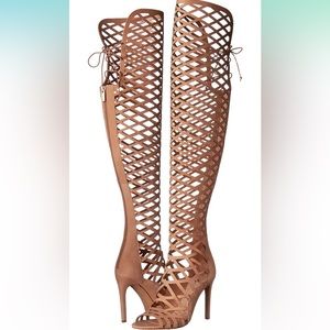 Vince Camuto Keliana OTK Boots in Oat Color size 10